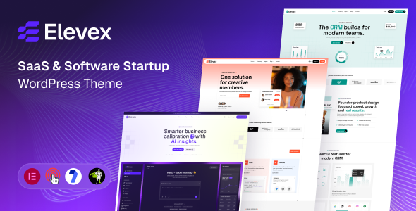 Elevex - SaaS & Software Startup WordPress Theme