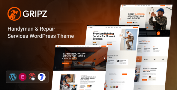 Gripz - Handyman Services WordPress Theme