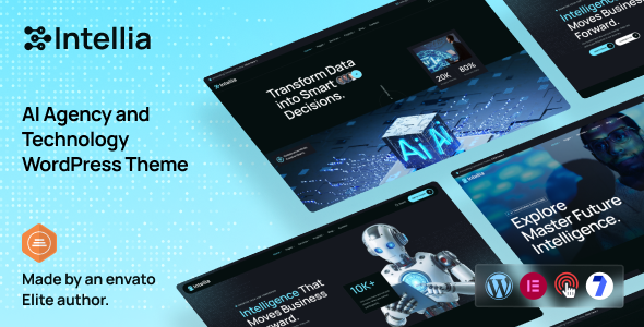 Intellia - AI Agency & Technology WordPress Theme