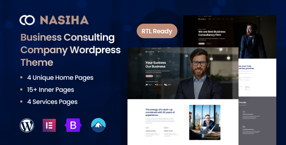 Nasiha – Business Consulting Company WordPress Theme + RTL