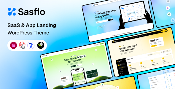 Sasflo - SaaS & App Landing WordPress Theme